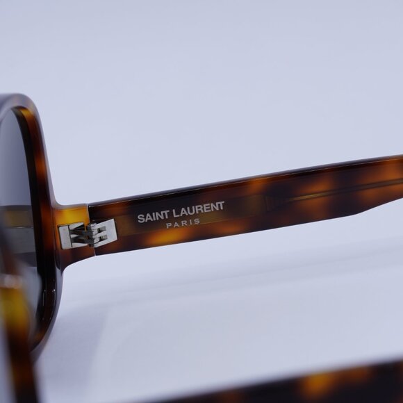 🕶️ New Saint Laurent SL652/F SOLACE 002 Sunglasses - Shiny Medium Havana Frame - Picture 6 of 11